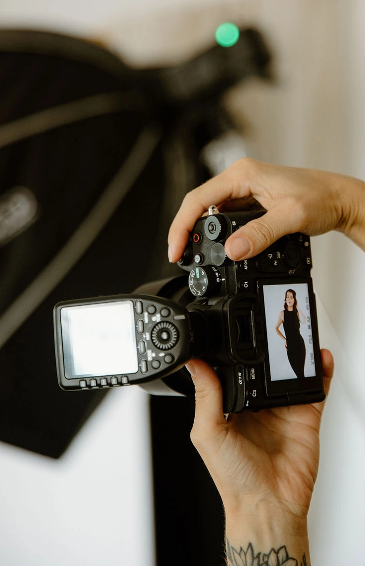 Professional photography photoshoots in The Brand Haven studio.