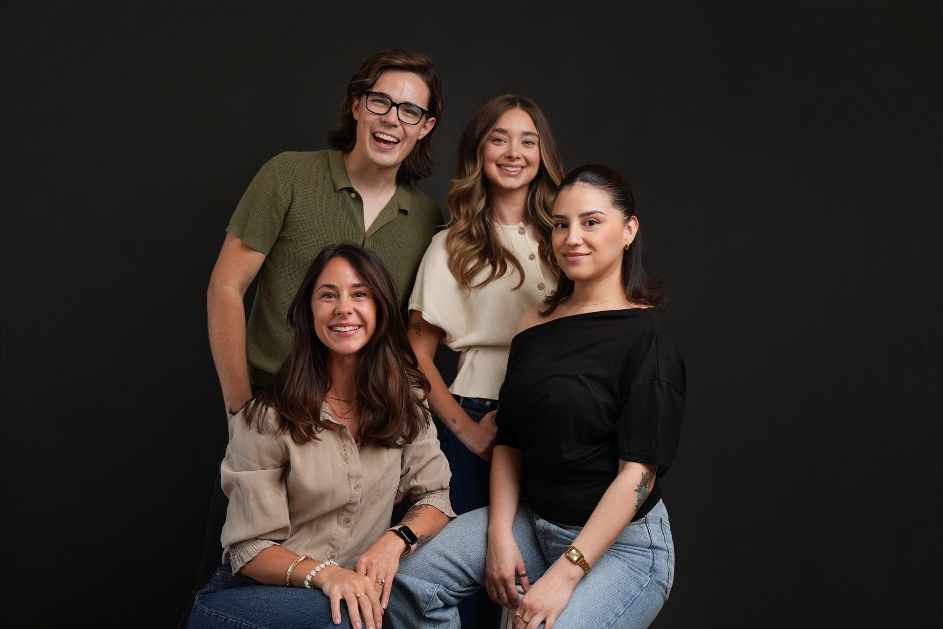 The Brand Haven Team. Brittney, Cris, Iliana and Faith. 
